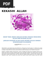 Menjadi Kekasih Allah...