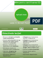 IC3 Lecția 10 - Microsoft PowerPoint - Cu Ex PDF