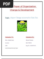 Download major chnage at tata tea by sheetaltandon SN31610596 doc pdf