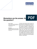 Biomarkers Are The Answer. But What Is The Question?: Mailing Address