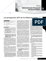 Los Presupuesto 2015 de Los Gobiernosregionales