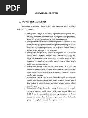 Makalah Manajemen Proyek