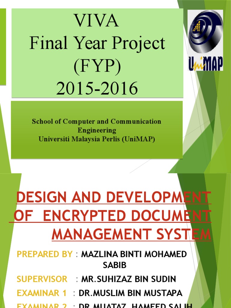FYP Presentation | PDF | Encryption | Cryptography