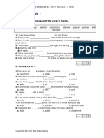 Test 1 - Module 1: Vocabulary