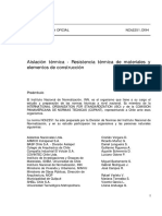 Documents - MX NCH 22511of94 Aislacion Termica Resistencia Termica de Materiales y Elementos
