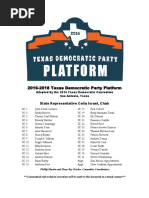 Download Texas Democratic Party 2016 Platform by rjrusak SN316121364 doc pdf