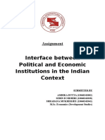 Political-Economic Institutions Interface in India