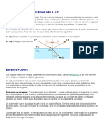 El Fenomeno de La Reflexion de La Luz