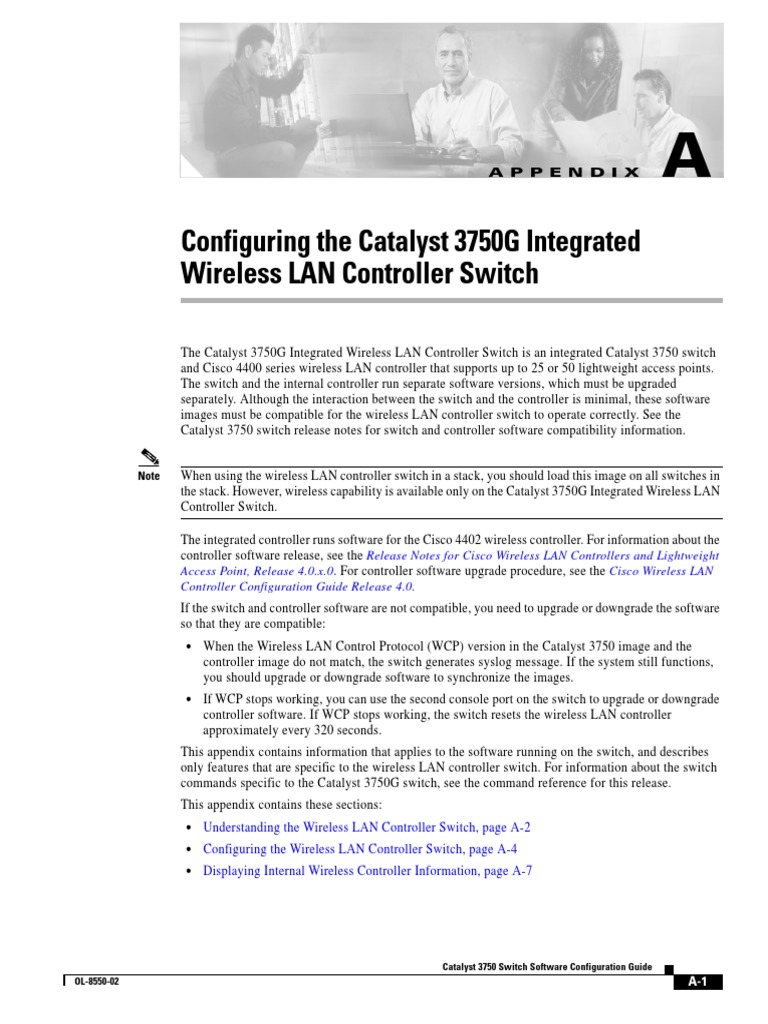 Catalyst 3750G Wireless LAN Controller Guide | PDF | Command Line ...