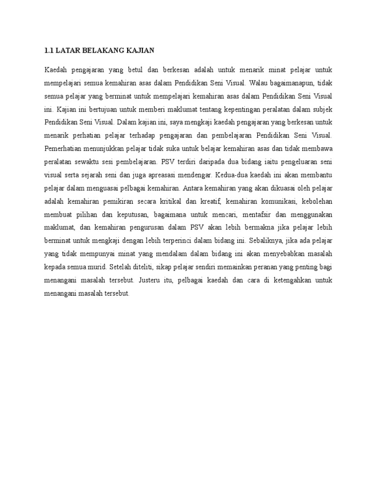 Latar Belakang Kajian Pdf