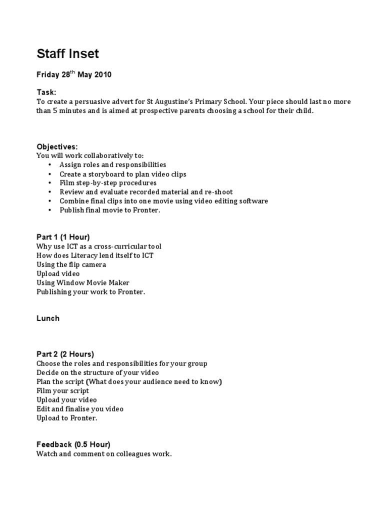 INSET Handout | PDF | Communication