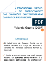 O Projeto Profissional Critico