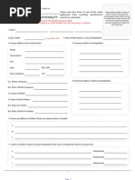 Dual Nationality Application Form