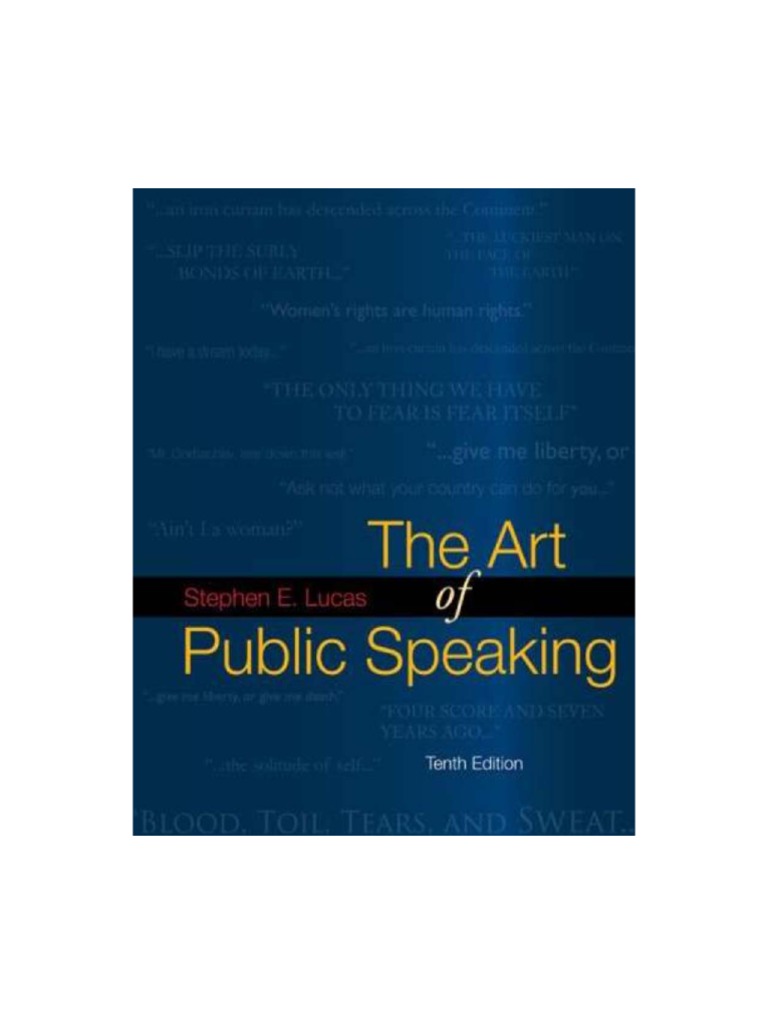 The Art of Public Speaking PDF