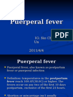 Puerperal Fever