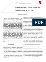 The Physiological Mechanism of Uterine Contraction With Emphasis On Calcium Ion