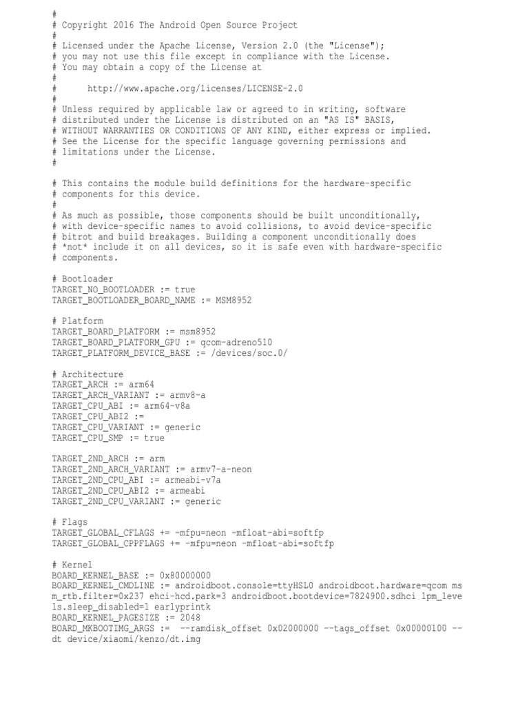 Board Config PDF License Arm Architecture
