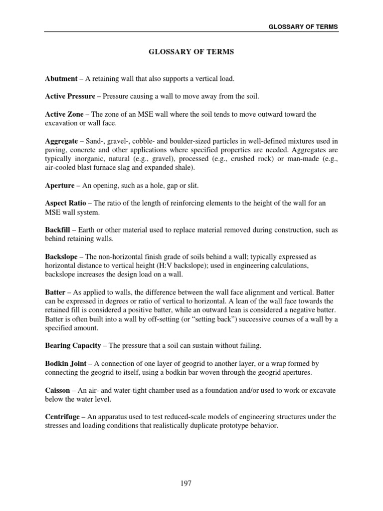19_glossary_acknowledge_references.pdf | Geotechnical Engineering | Stress  (Mechanics)