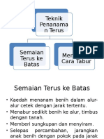 Teknik Penanaman Terus Dan Mengubah