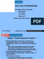 Transmission Line Fundamentals: Southern Methodist University EETS8320 Fall 2005 Session 5 Slides Only. (No Notes.)