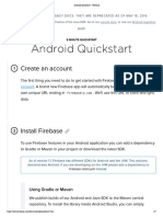 Android Quickstart - Firebase