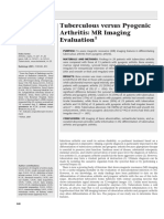 Tuberculous Versus Pyogenic Artritis MRI Evaluation