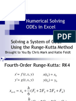 Numerical Solving ODEs in Excel