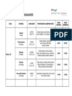 Sortides Final de Curs - Setmana Del 20 de Juny