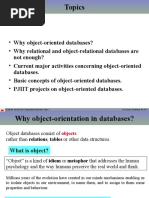 Object Oriented Databases