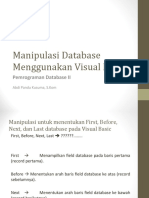 Manipulasi Database Menggunakan Visual Basic
