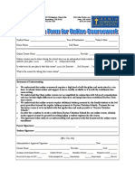 Application Form for Online Course Work - PDF