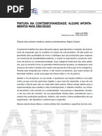 Pintura Na Contemporaneidade Alguns Aponta-mentos Para Discussão