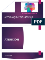 Semiología Psiquiátrica Atencion y Memoria