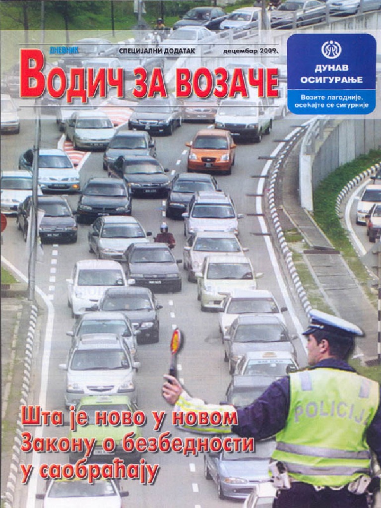 Novi Zakon o Saobracaju Vodic Za Vozace PDF