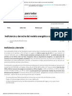 Ineficiencia y Derroche Del Modelo Energético Convencional - Sostenibilidad