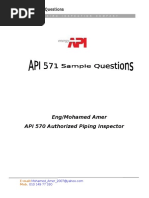 API 571 Questions | PDF
