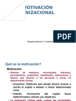 MOTIVACIÓN ORGANIZACIONAL