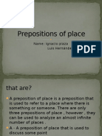 Prepositions of Place en Ingles