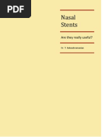 Download Nasal Stents are they really useful  by Dr T Balasubramanian SN31618119 doc pdf