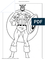 Dibujos para Colorear de Capitán América