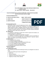 Plan de Trabajo de Las Elecciones Del Concejo Escolar 2015