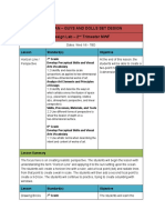 Unit Plan - Guys and Dolls Set Design Design Lab - 2 Trimester MWF