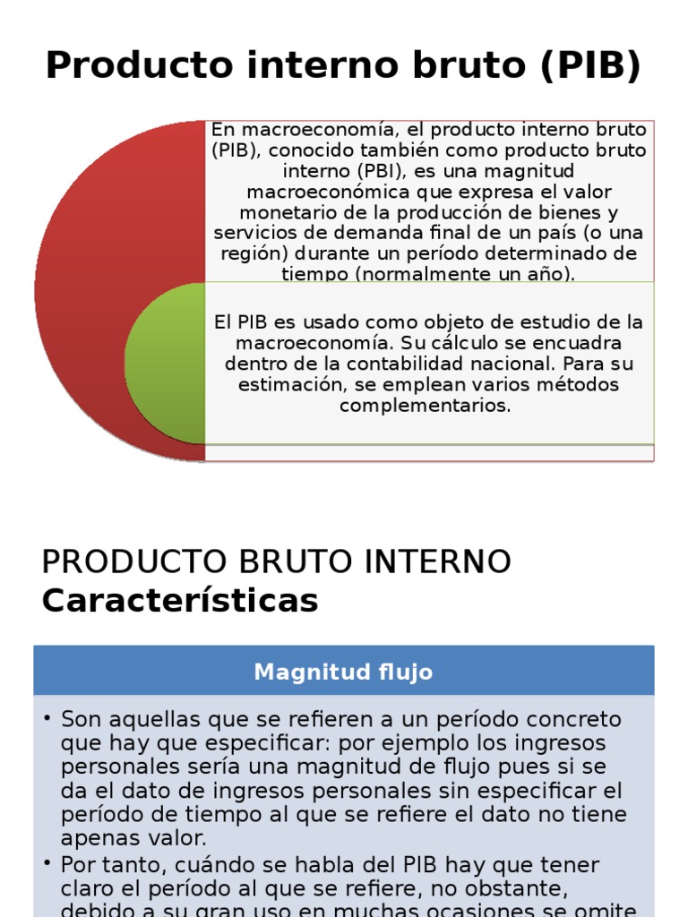 Producto Bruto Interno Producto Bruto Interno Economía