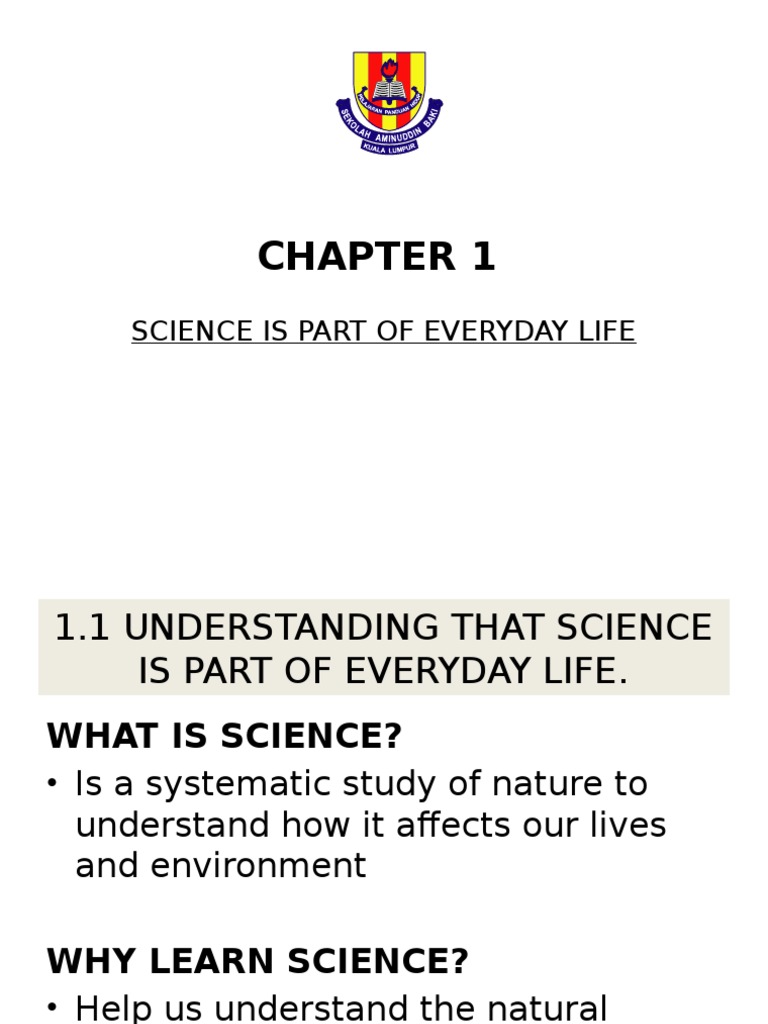 Science Is Part of Everyday Life | PDF