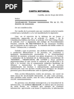 Carta Para Poner Fin Contrato de Arrendamiento  Alquiler 