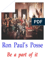 Ron Paul Posse _11'' x 11''