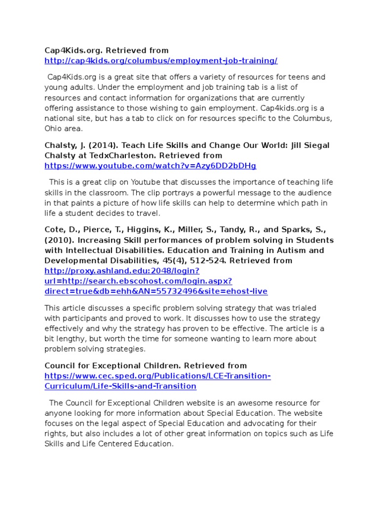 Annotated bibliography template image