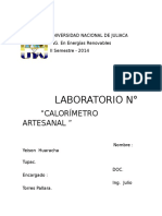 Laboratorio de Calorimetria