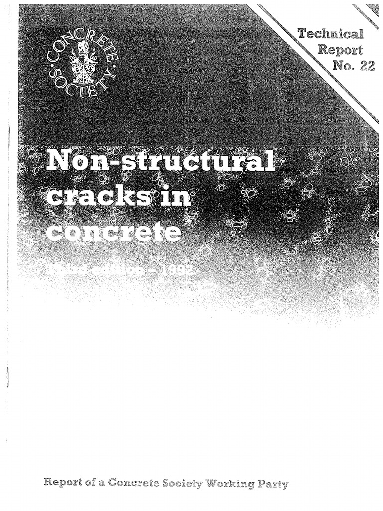 Non Structural Cracks in Concrete | PDF