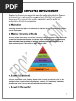 Handout No. 7 Employee Involvement